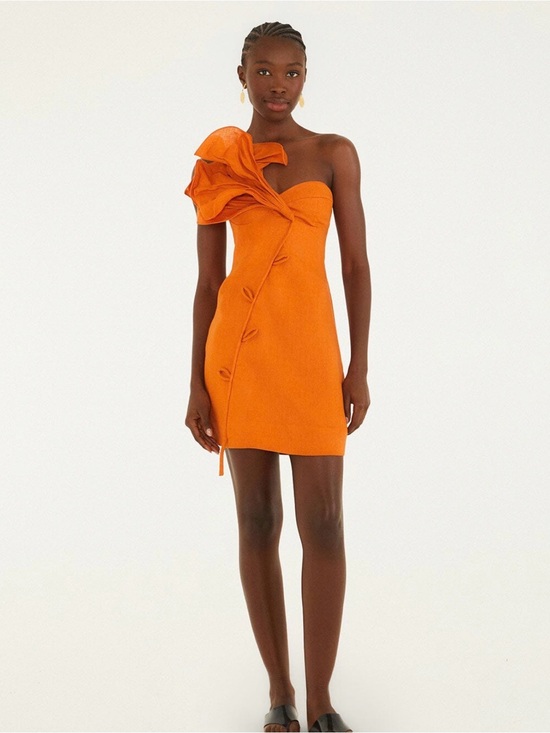 FARM Rio Dresses & Skirts - Farm Rio Orange Flower Mini Dress